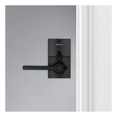Kwikset SmartCode 917 Series Electronic Halifax Lever, Matte Black